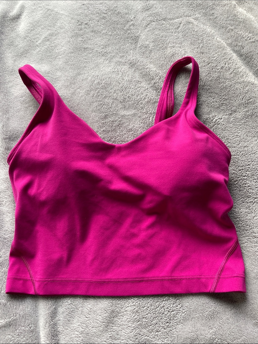 Raspberry lululemon longline bra